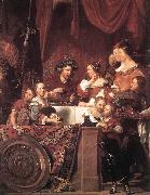 BRAY, Jan de The de Bray Family (The Banquet of Antony and Cleopatra) dg oil
